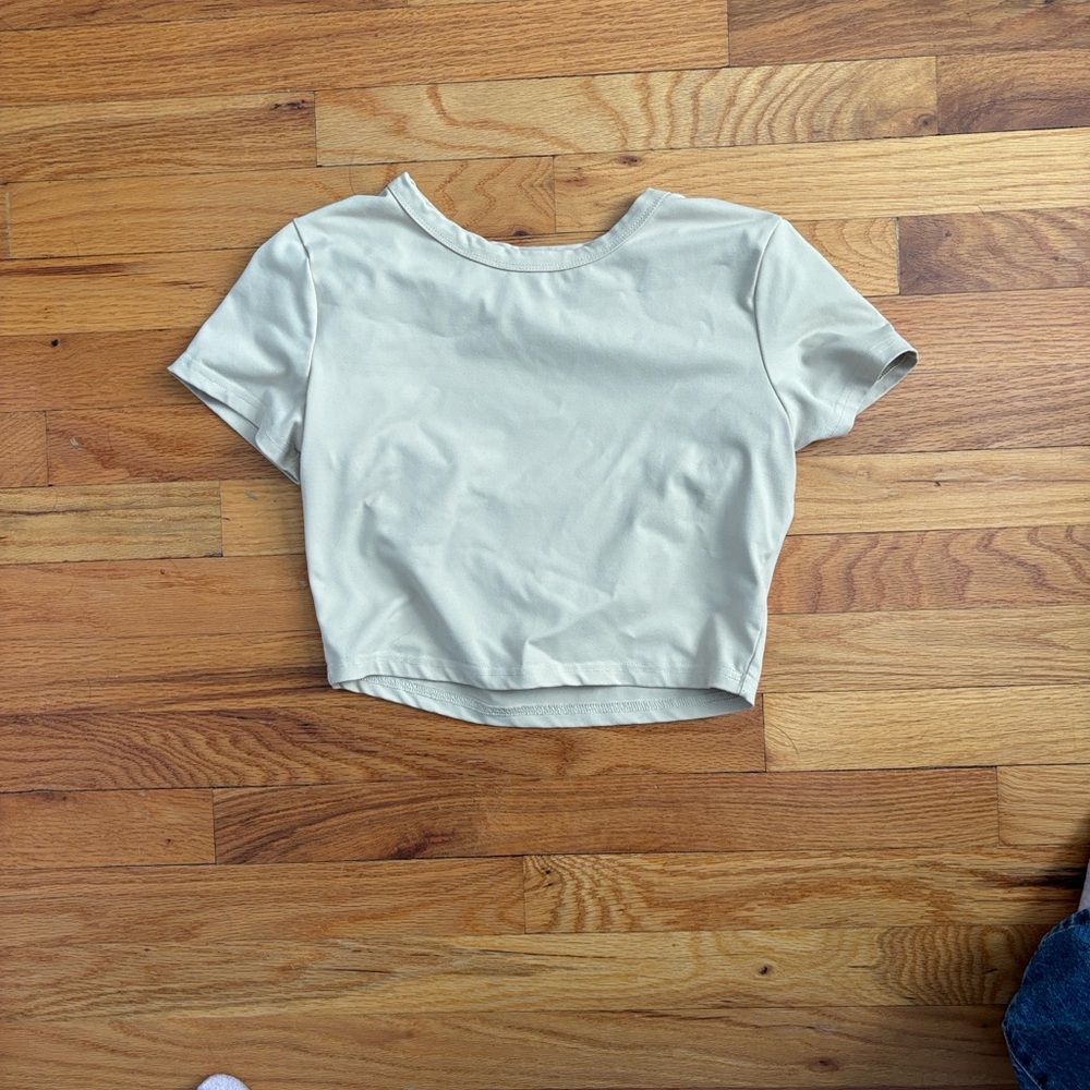 Stylish Cream Crop Top for Women